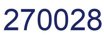 Number 270028 blue image