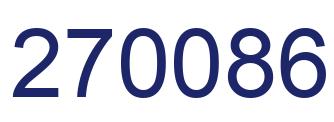 Number 270086 blue image