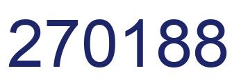 Número 270188 imagen azul