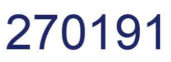 Number 270191 blue image