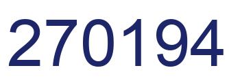 Number 270194 blue image