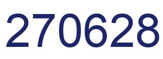 Number 270628 blue image