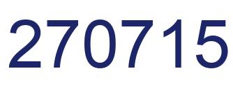Number 270715 blue image