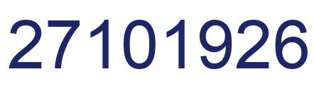 Número 27101926 imagen azul