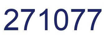 Number 271077 blue image