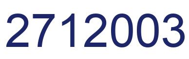 Número 2712003 imagen azul