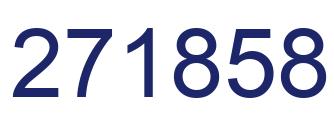 Number 271858 blue image