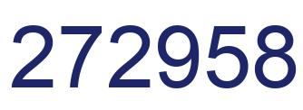 Number 272958 blue image