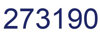 Número 273190 imagen azul