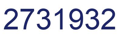 Number 2731932 blue image