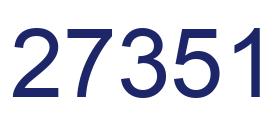 Number 27351 blue image