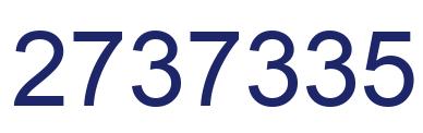 Número 2737335 imagen azul