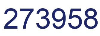Number 273958 blue image