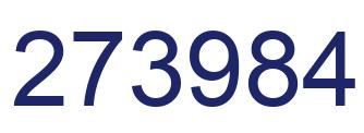 Number 273984 blue image