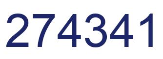Number 274341 blue image