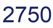 Number 2750 blue image