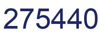 Number 275440 blue image