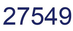 Number 27549 blue image