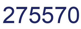 Number 275570 blue image