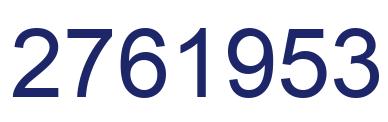 Número 2761953 imagen azul
