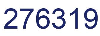 Number 276319 blue image