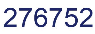 Number 276752 blue image