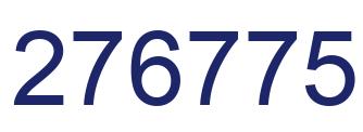 Number 276775 blue image