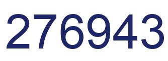 Number 276943 blue image
