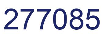 Number 277085 blue image
