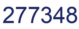 Number 277348 blue image