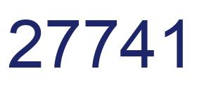 Number 27741 blue image