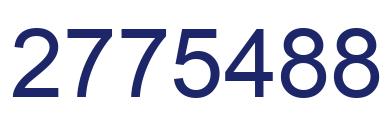 Number 2775488 blue image