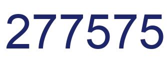 Number 277575 blue image