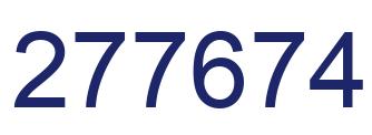 Number 277674 blue image