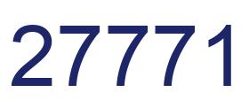 Number 27771 blue image
