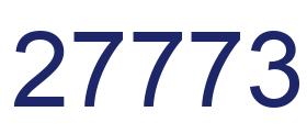 Number 27773 blue image