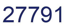Number 27791 blue image