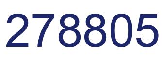 Number 278805 blue image