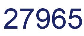 Number 27965 blue image