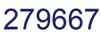 Number 279667 blue image
