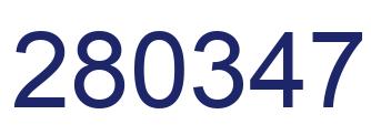 Number 280347 blue image