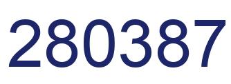 Number 280387 blue image