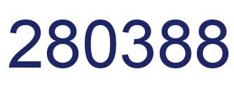 Number 280388 blue image