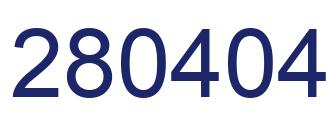 Número 280404 imagen azul