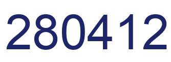 Number 280412 blue image