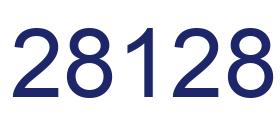 Number 28128 blue image