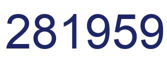 Number 281959 blue image