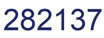 Number 282137 blue image