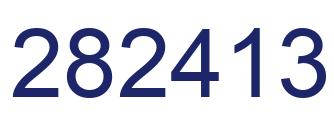 Number 282413 blue image