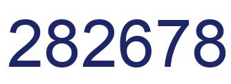 Number 282678 blue image